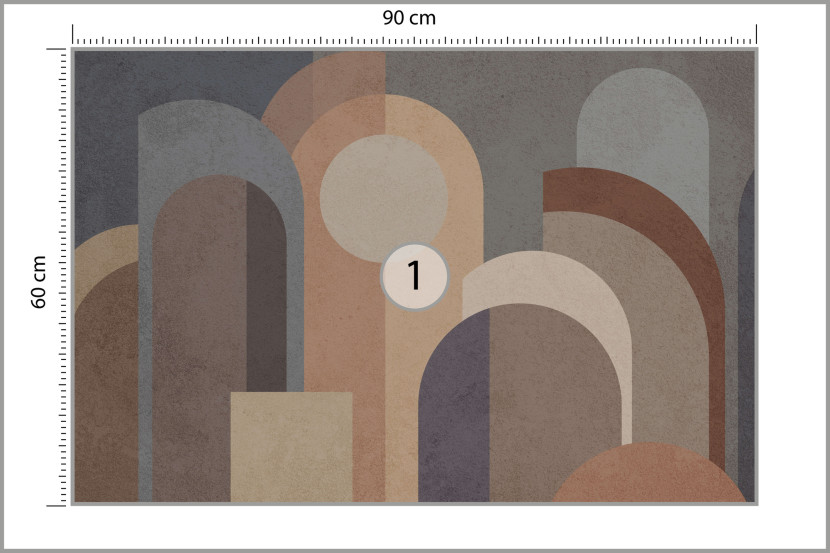 Fototapeta Do Salonu Geometryczne Abstrakcje 90x60cm
