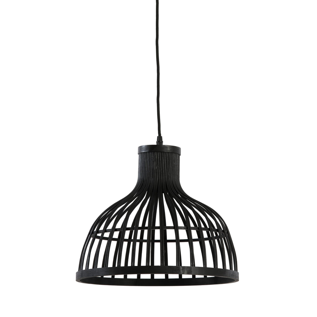 Luqaza hanglamp Aliza - zwart - Ø35cm