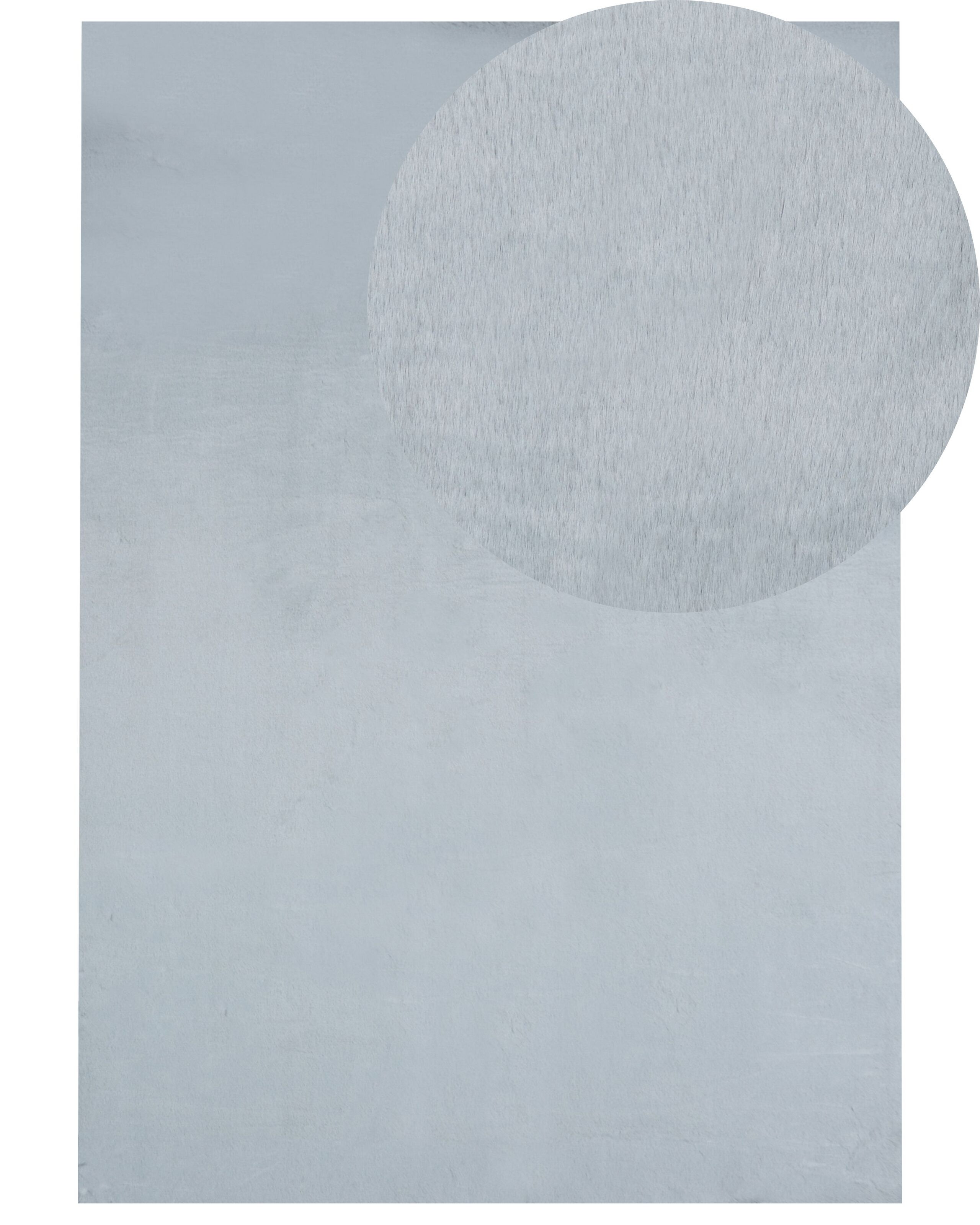 Dywan sztuczne futro 160x230 cm miętowy szary