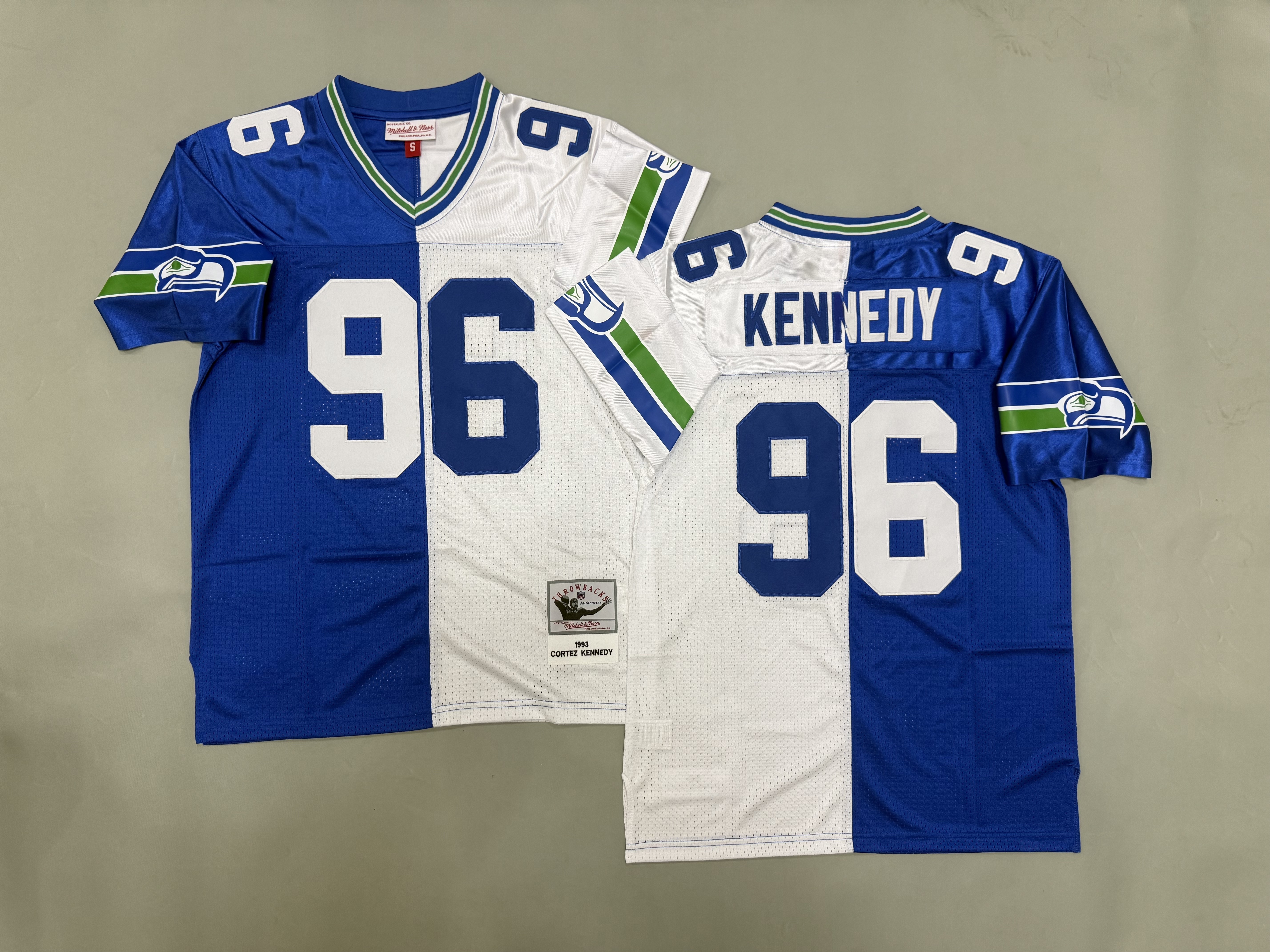 Cortez Kennedy Seattle Seahawks Authentic Split Throwback Retired Player Jersey