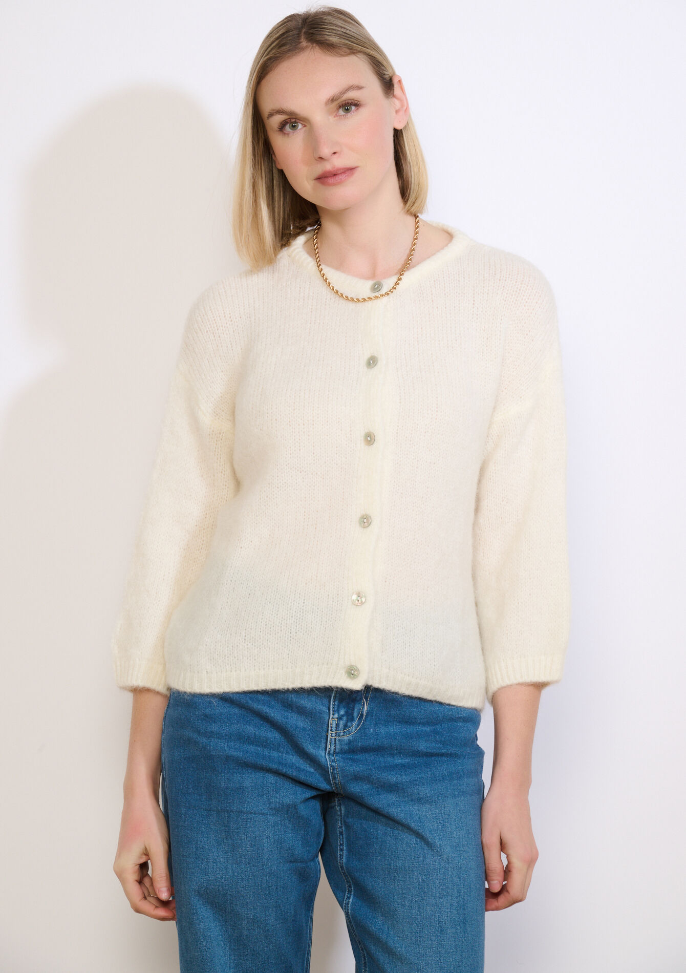 Minimalistisch vest met knopen