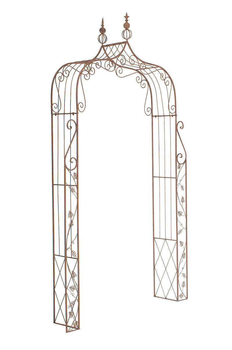 AURORA - Arche pour plantes grimpantes en métal Marron antique