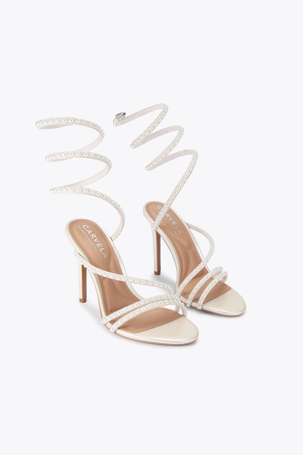 Carvela Spiral 105' Fabric Heels