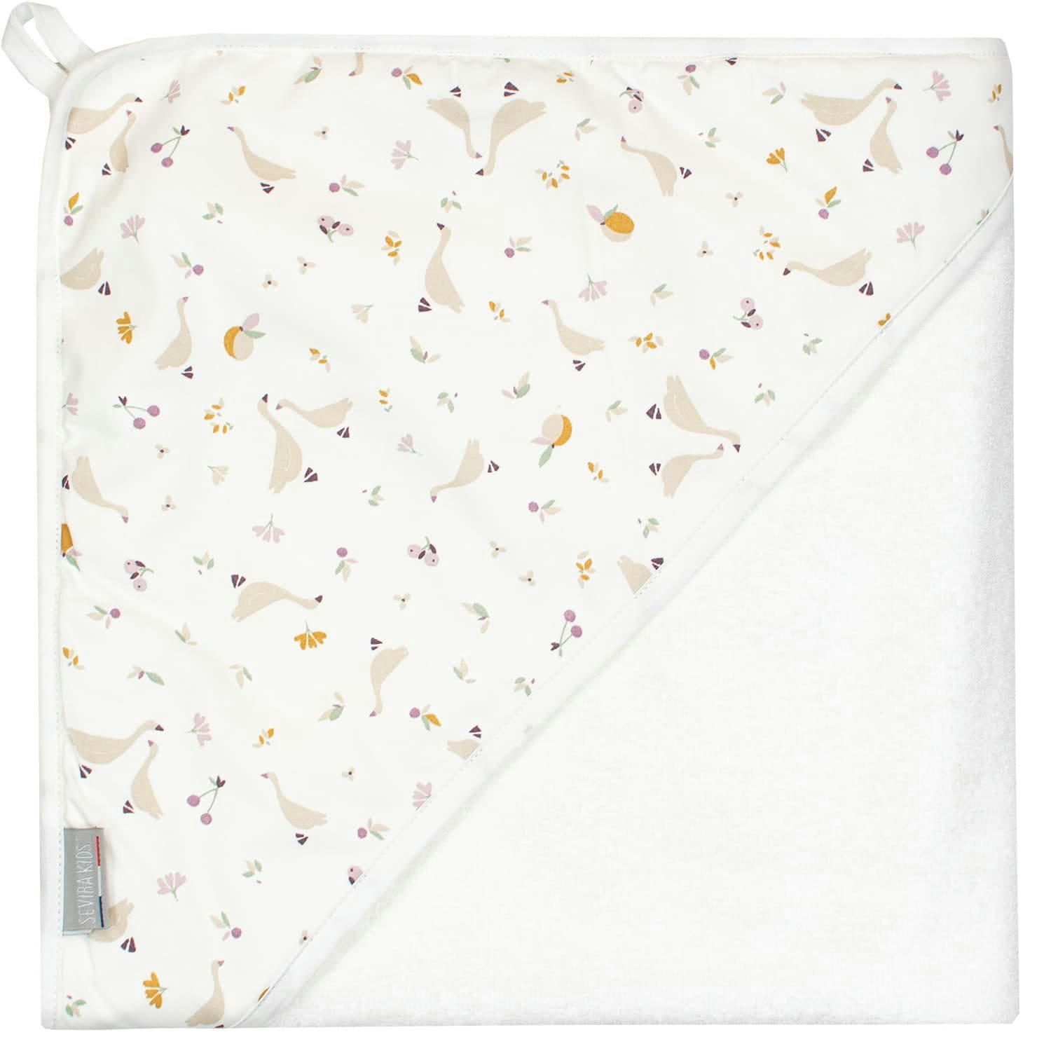SIDONIA - Cape de bain en coton et fibres de bambou  100 x 100cm