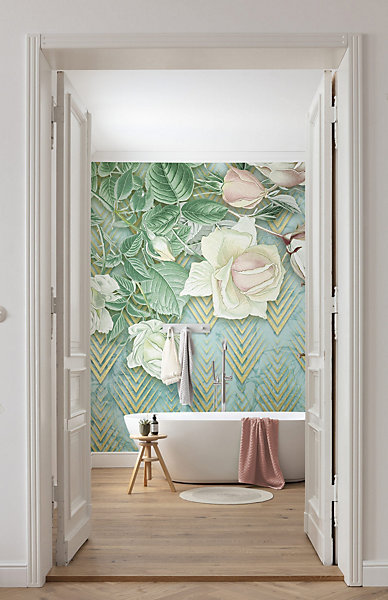 Papier Peint panoramique sur intissé Rose Poem 200 x 250 cm