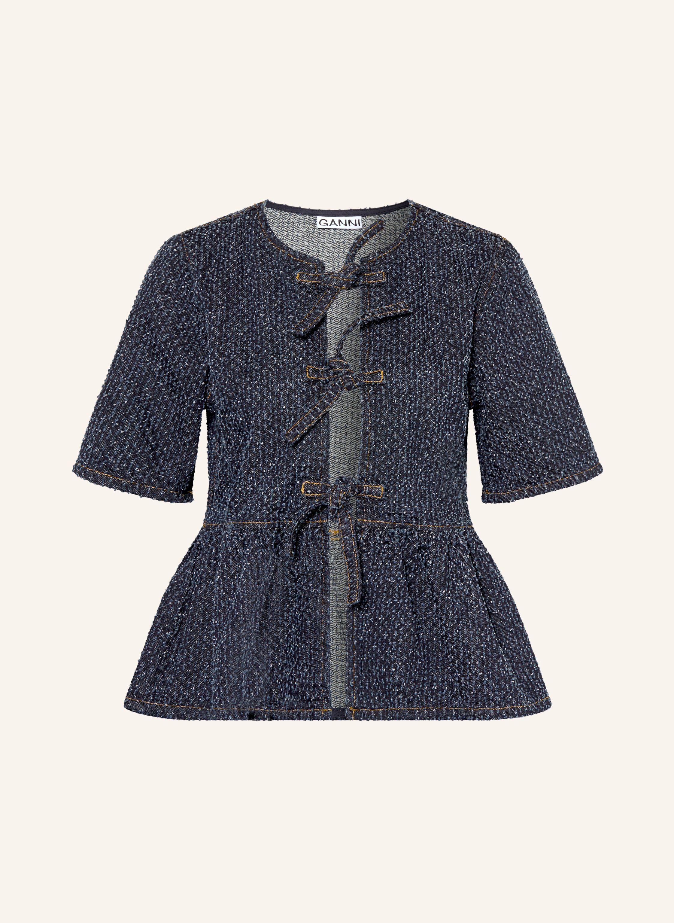 GANNI Jeansbluse