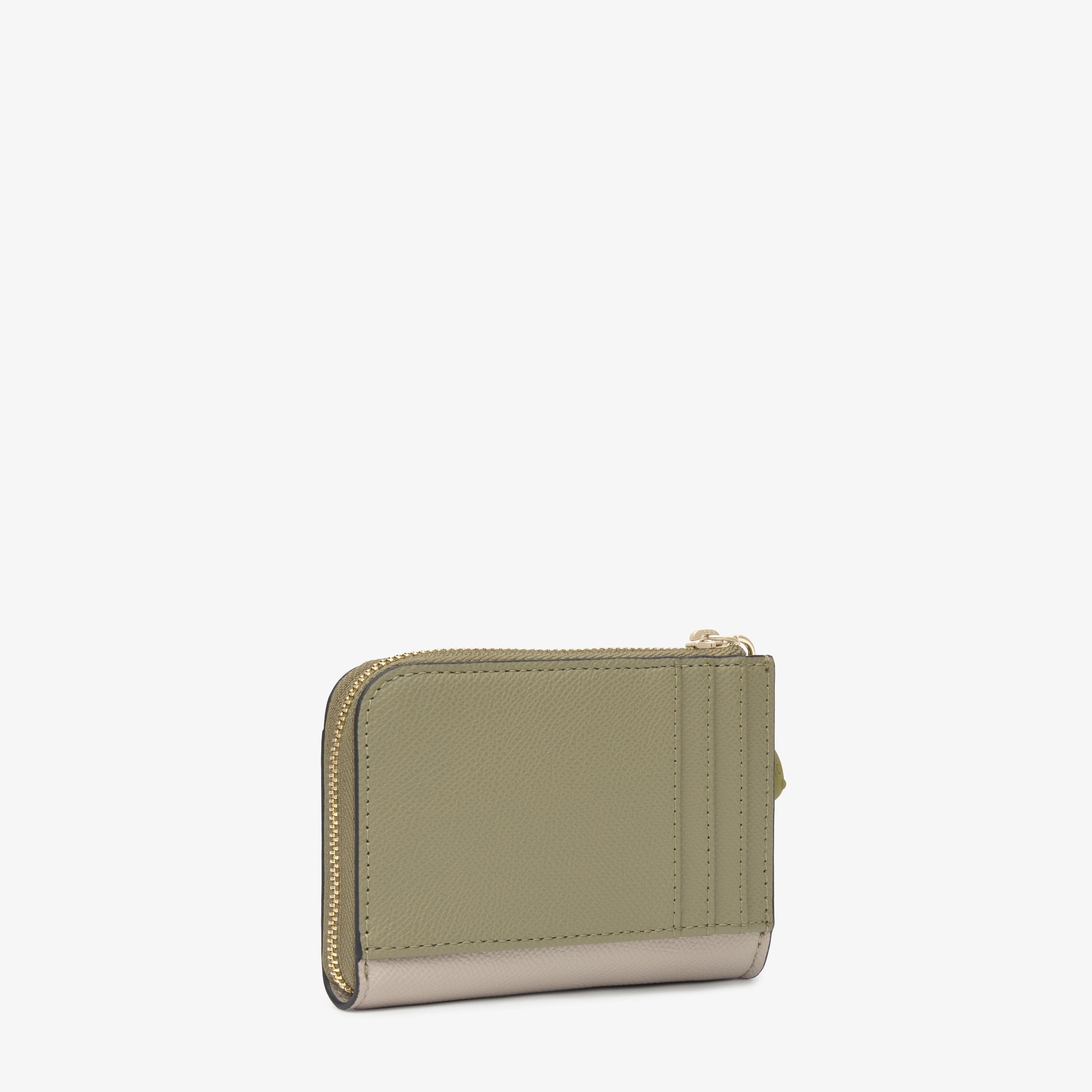 Monedero grande topo y verde Audree Saffiano
