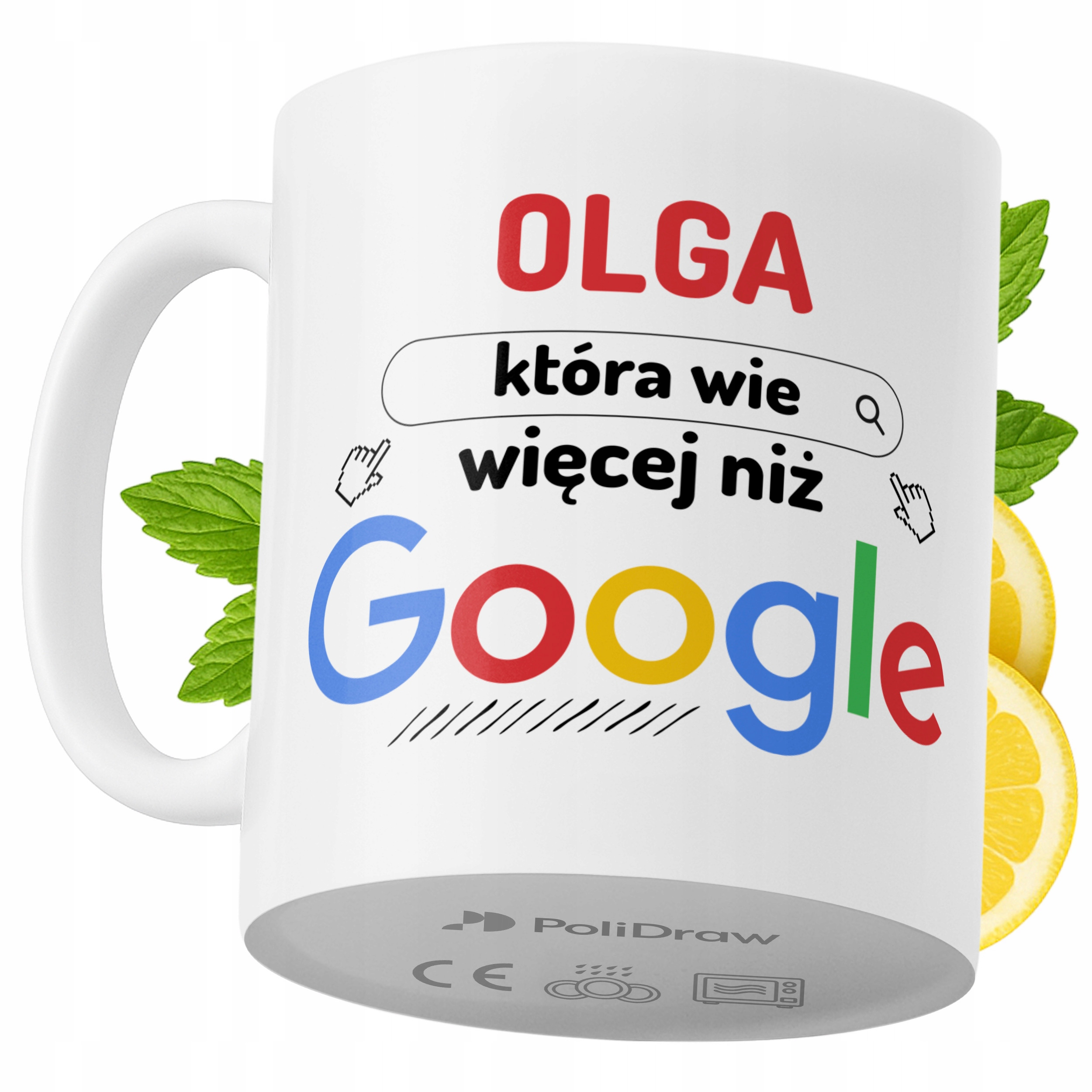 Kubek Dla Olgi na Prezent z Nadrukiem ze Zdjęciem 330 ml PoliDraw
