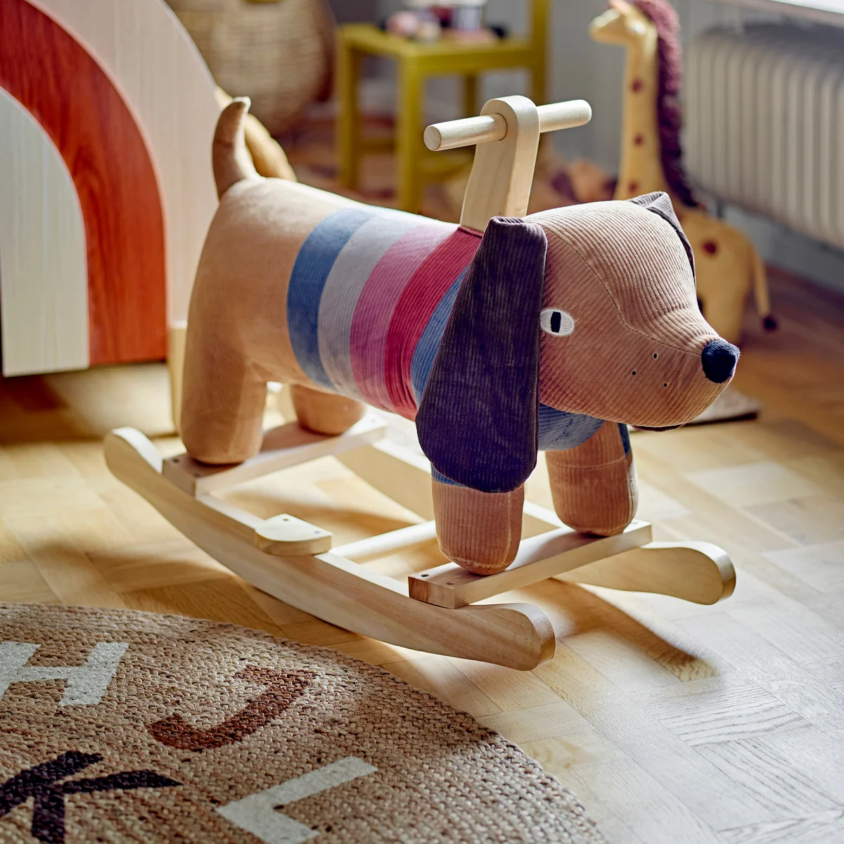 Bloomingville - Charlie Rocking Dog Schaukeltier, braun