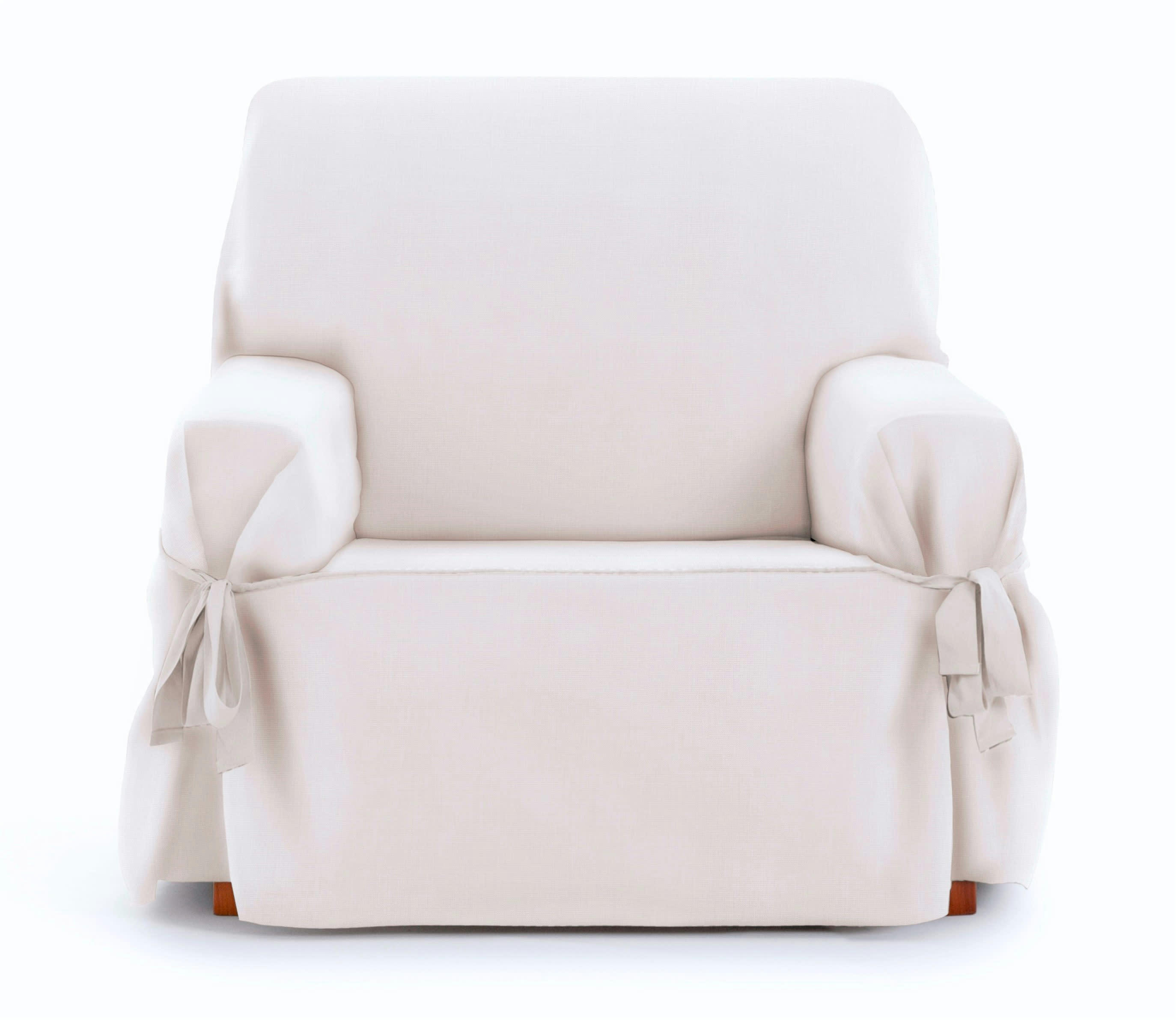 EYSA - Housse de fauteuil avec des rubans blanc 80 - 120 cm