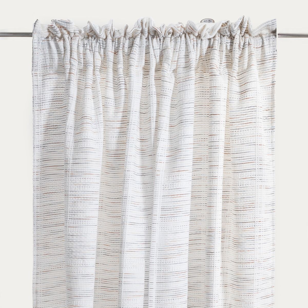 Zasłona SIERA z ozdobnym wielobarwnym strukturalnym wzorem 140X250 CM