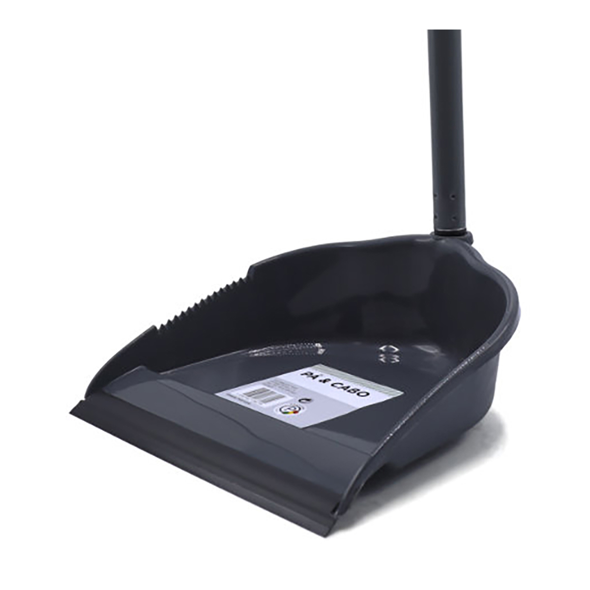 Apanhador lixo com cabo cinza