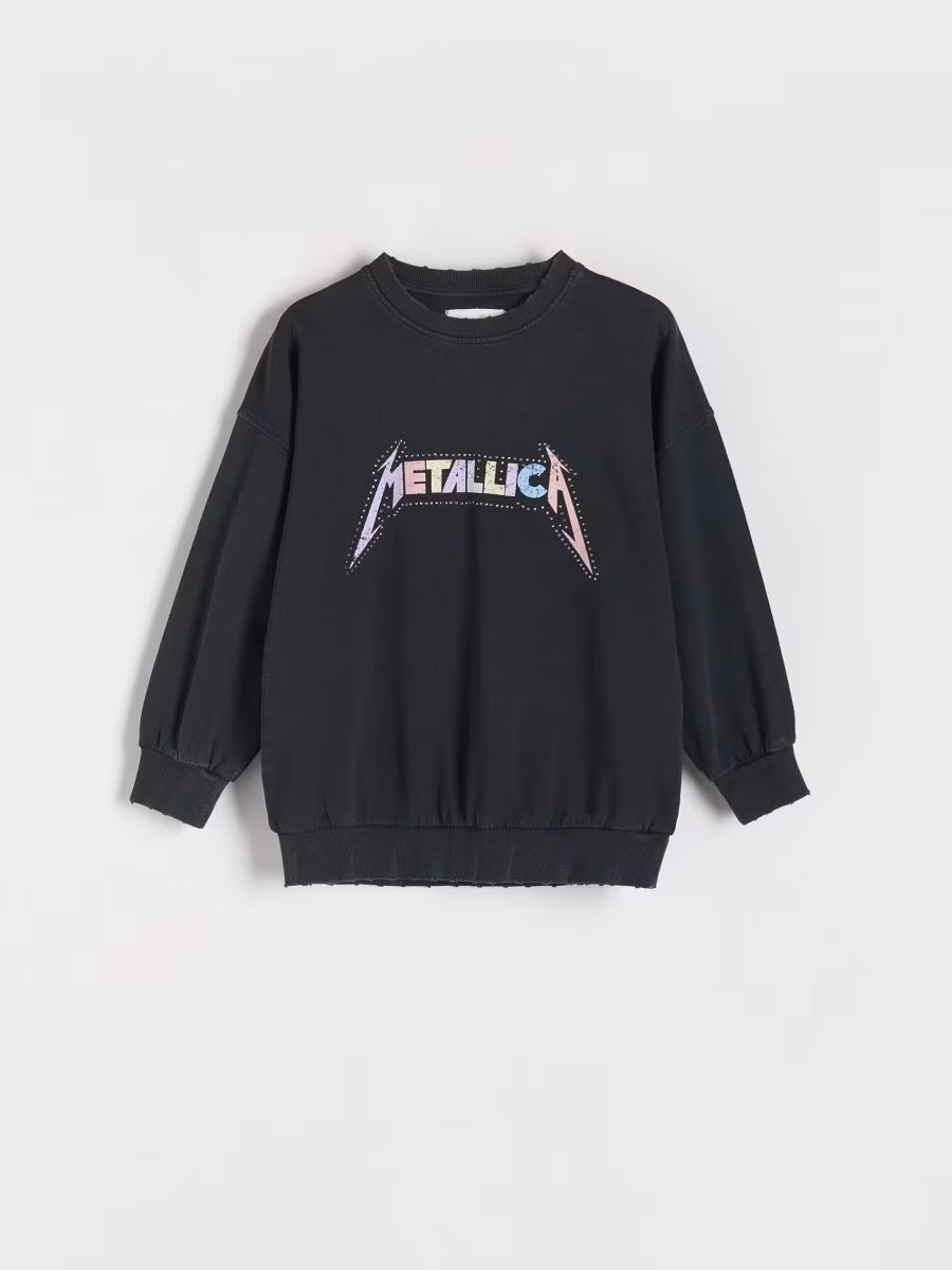 Metallica Motif Sweatshirt