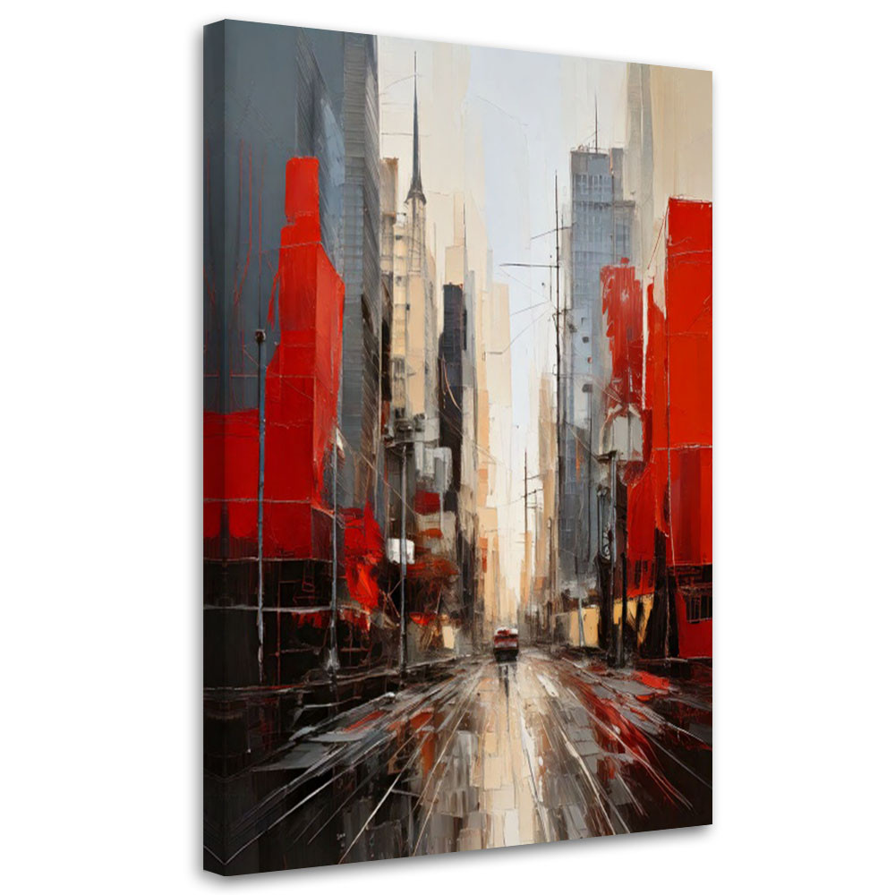 Feeby Obraz na płótnie, Miasto Nowoczesna Abstrakcja 40x60