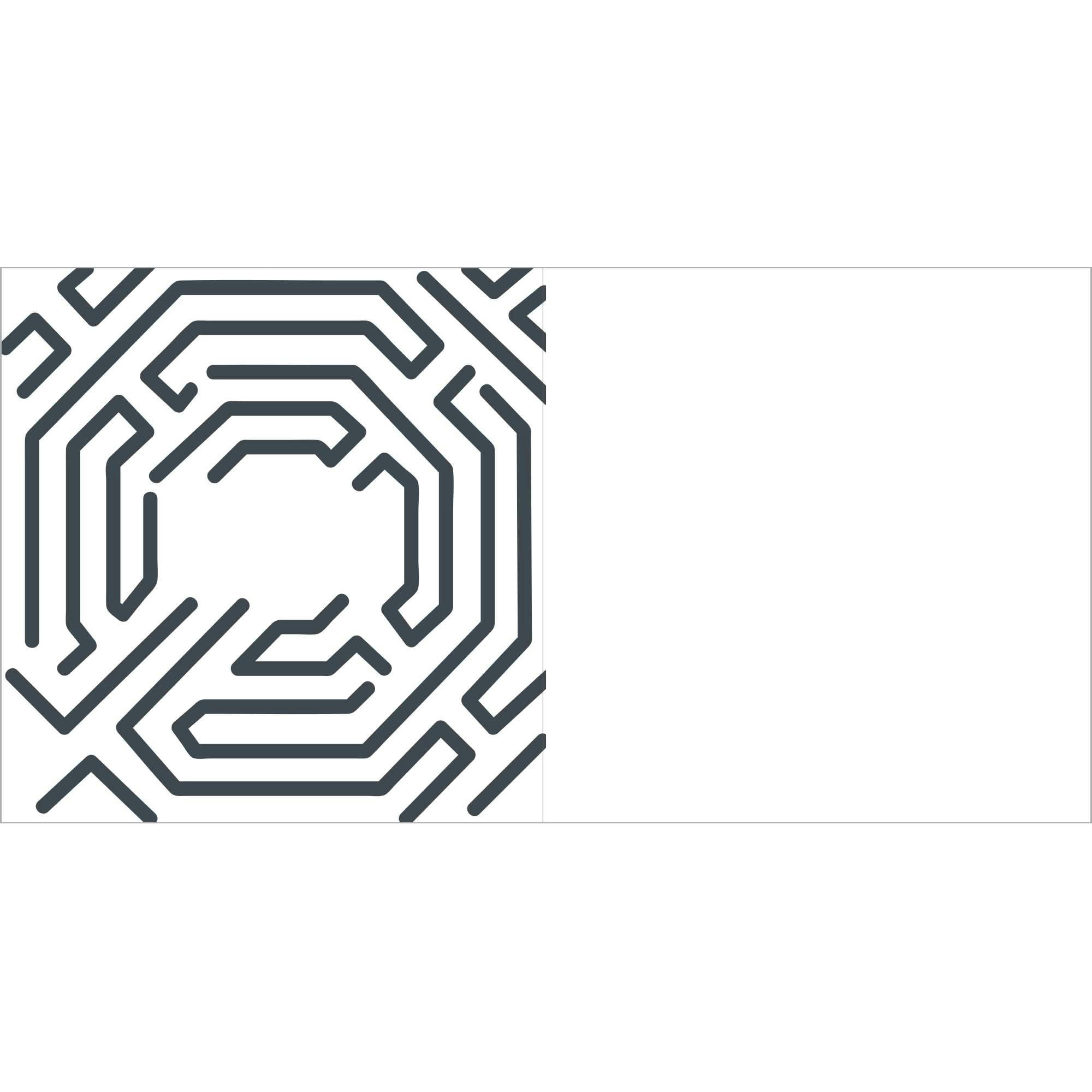 - Carte merci motif labyrinthe