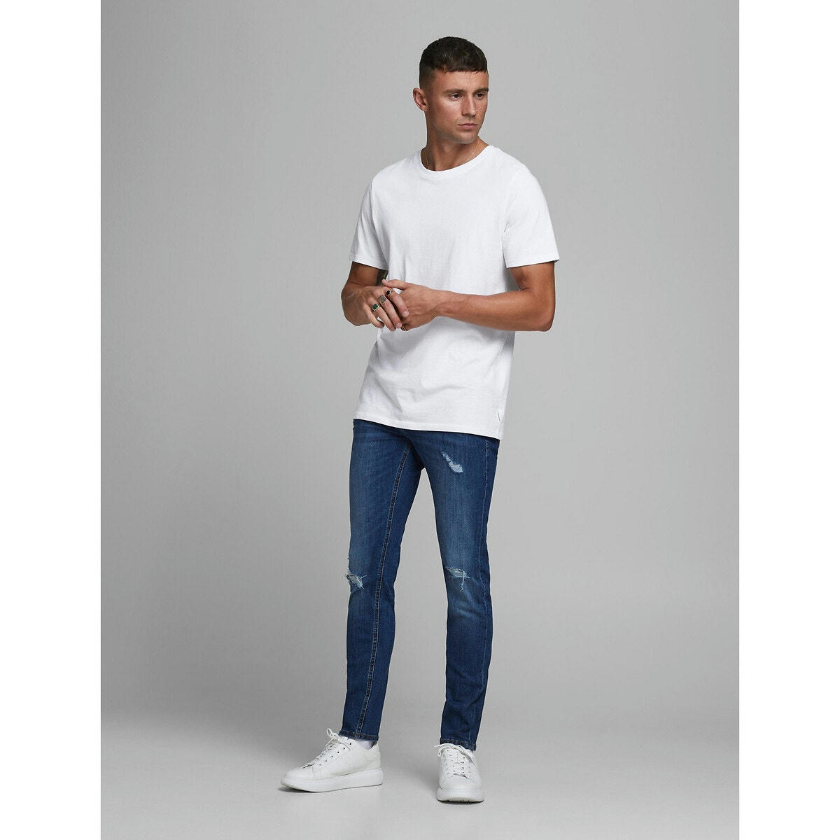 T-shirt col rond en coton bio