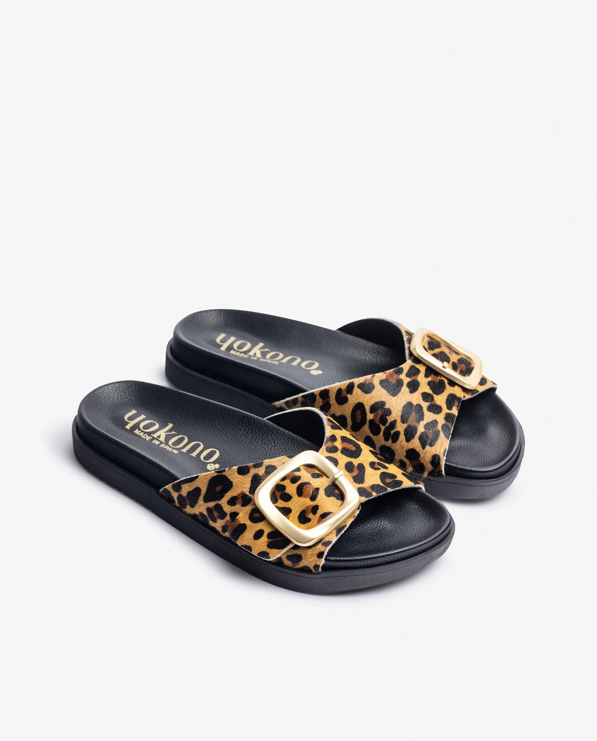 Sandalia plana MORENA-134 leopardo