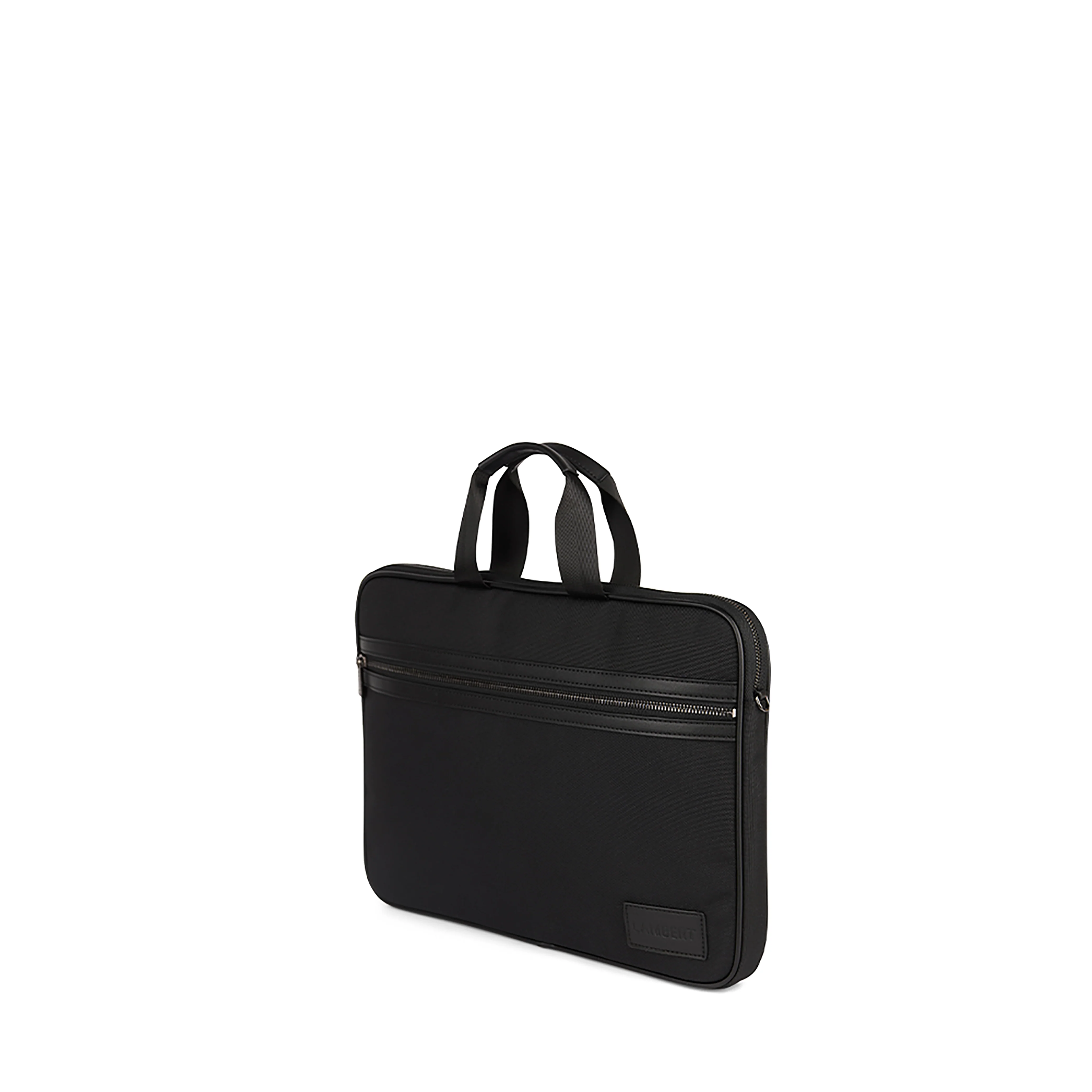 The Evie – Laptop Bag in Black Canvas