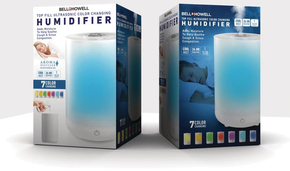 As Seen On TV Top Fill Ultrasonic Colour Changing Humidifier
