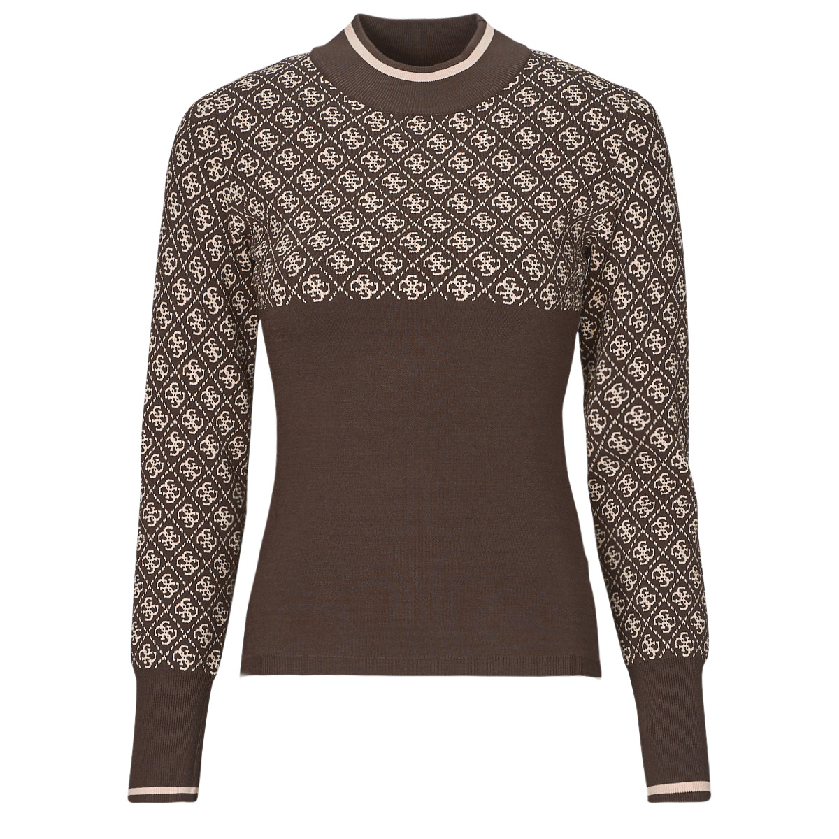 Guess - LISE 4G LS SWEATER - Brown