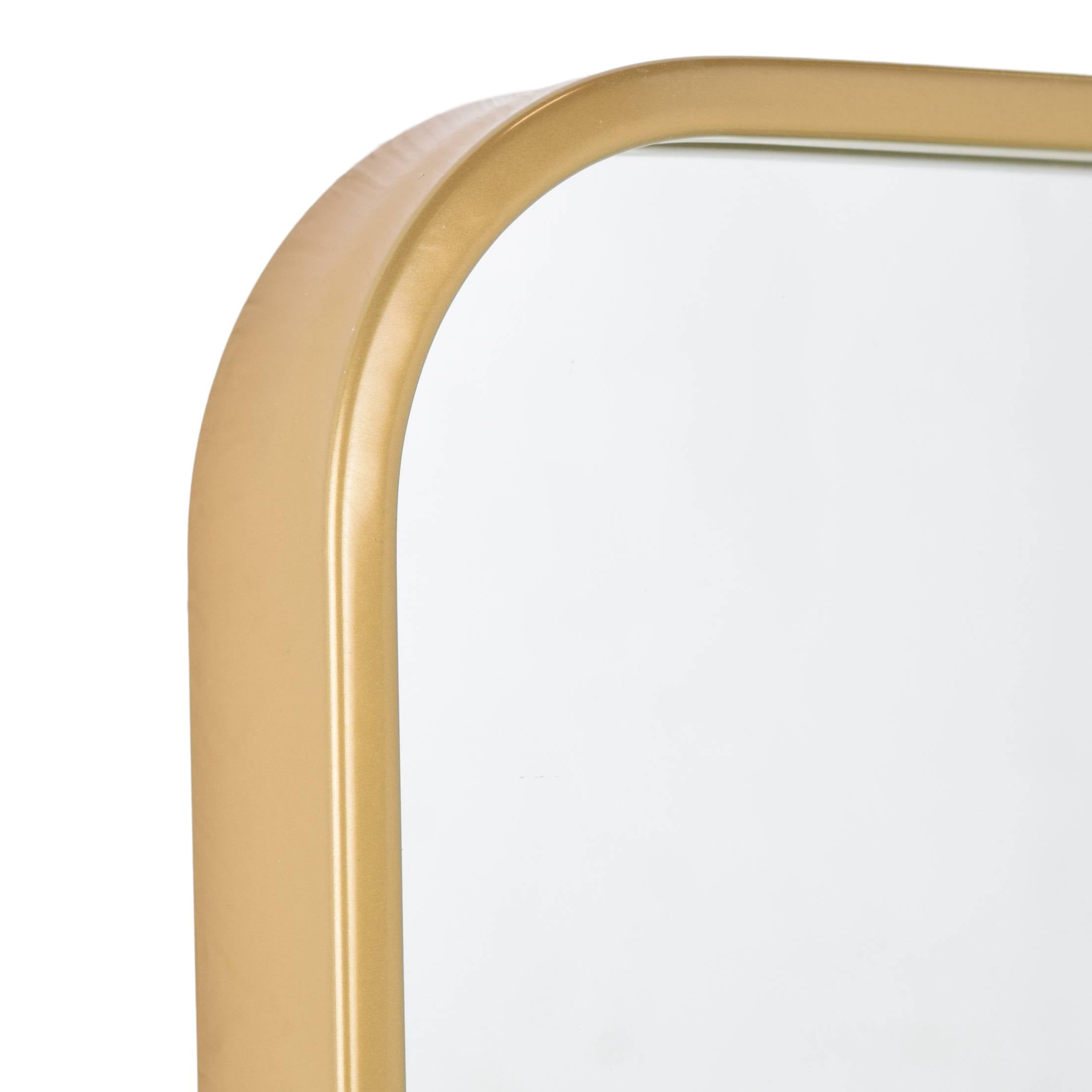 Fragix Boston Spiegel Rechthoekig - Goud - Metaal - 90x60