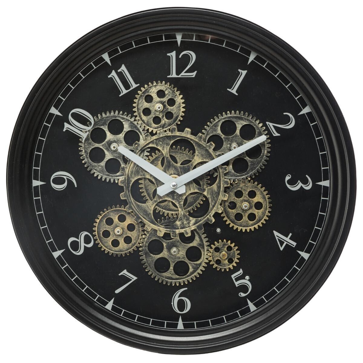 Mechanical clock "Mely" Wood and metal, D.37 cm