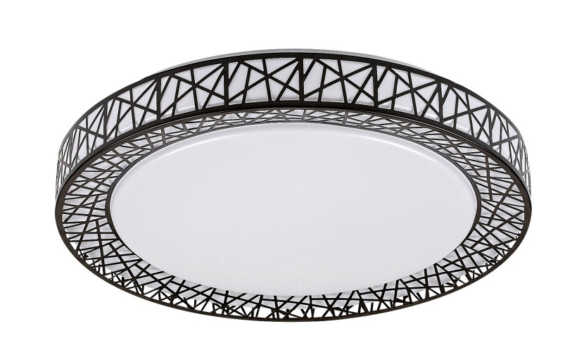 Plafon Nilin z pilotem okrągły czarny LED 1x48W 49cm 3400lm IP20 Rabalux
