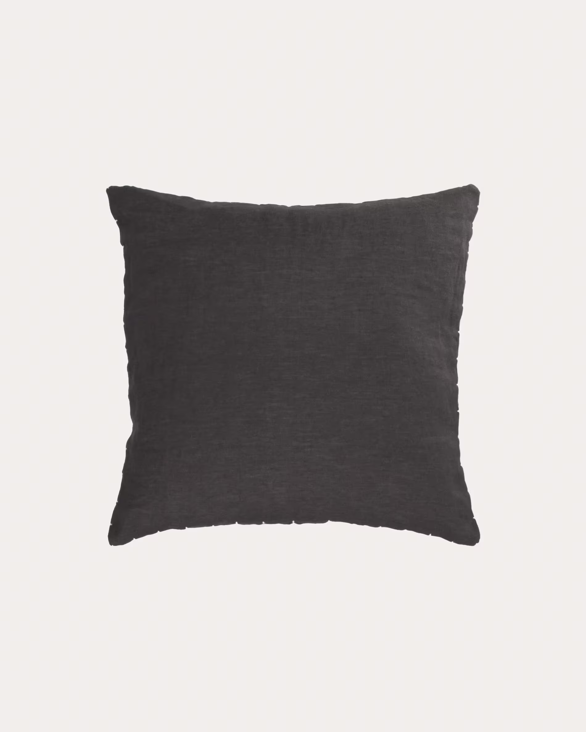 Funda cojín Elmina 100% lino negro 45 x 45 cm