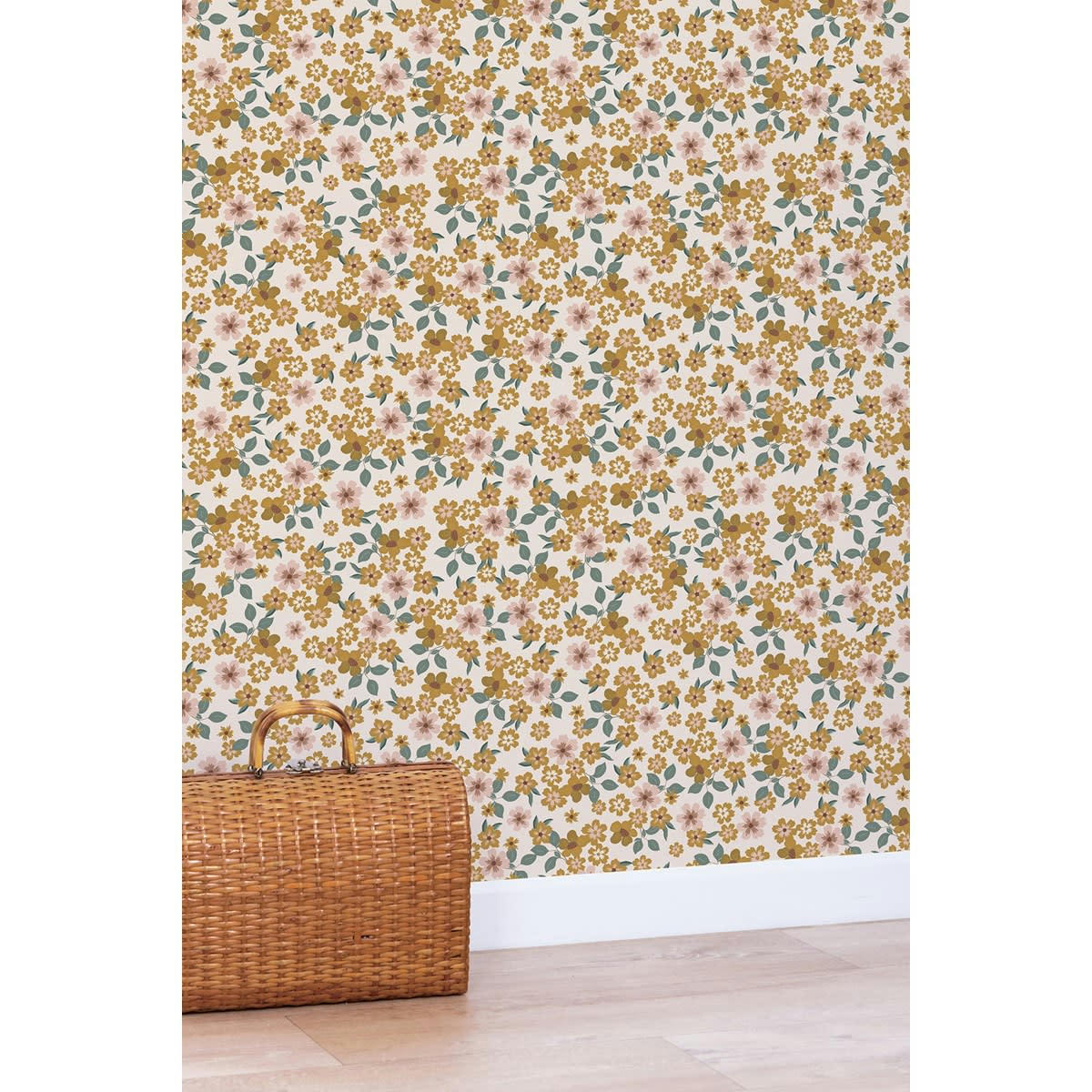 CAPUCINE - Papier peint inflorescence jaune