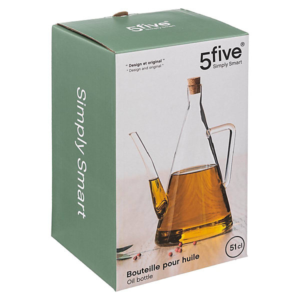 Bouteille huile/vinaigre verre 051L - 5Five
