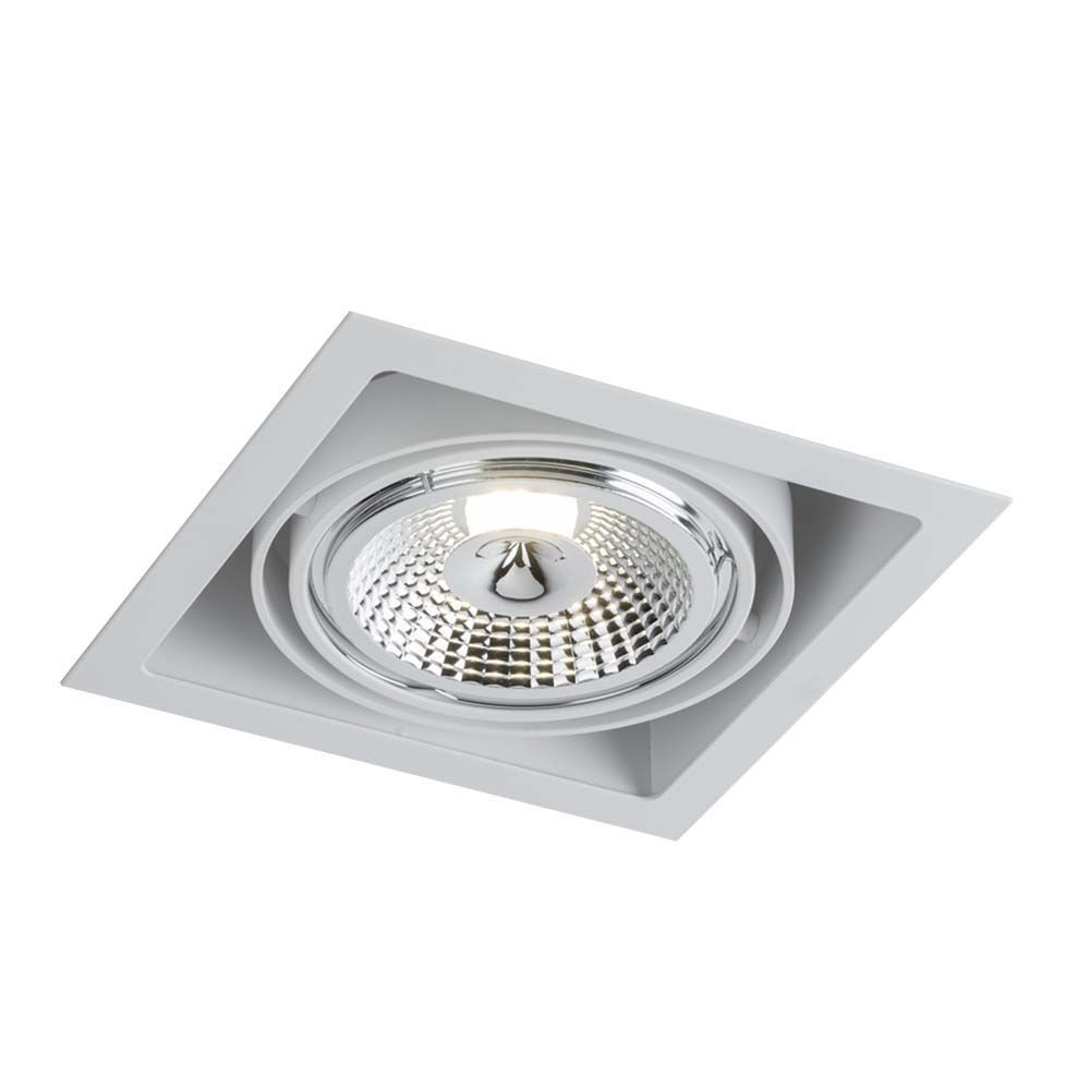 Oprawa wpuszczana oczko kwadratowa biała 18,5cm MUKO 1xGU10x18W IP20 Shilo