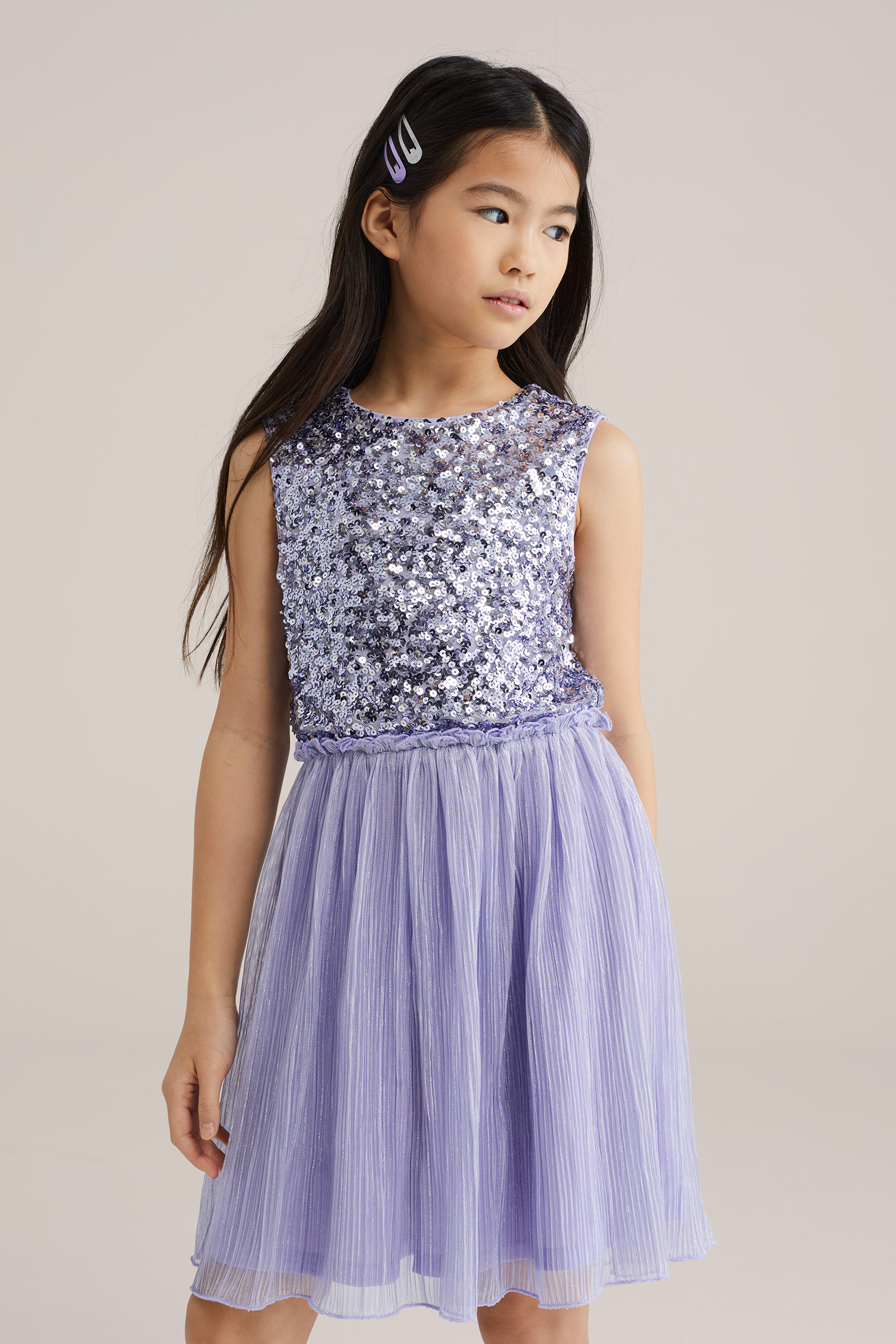 Meisjes jurk met pailletten