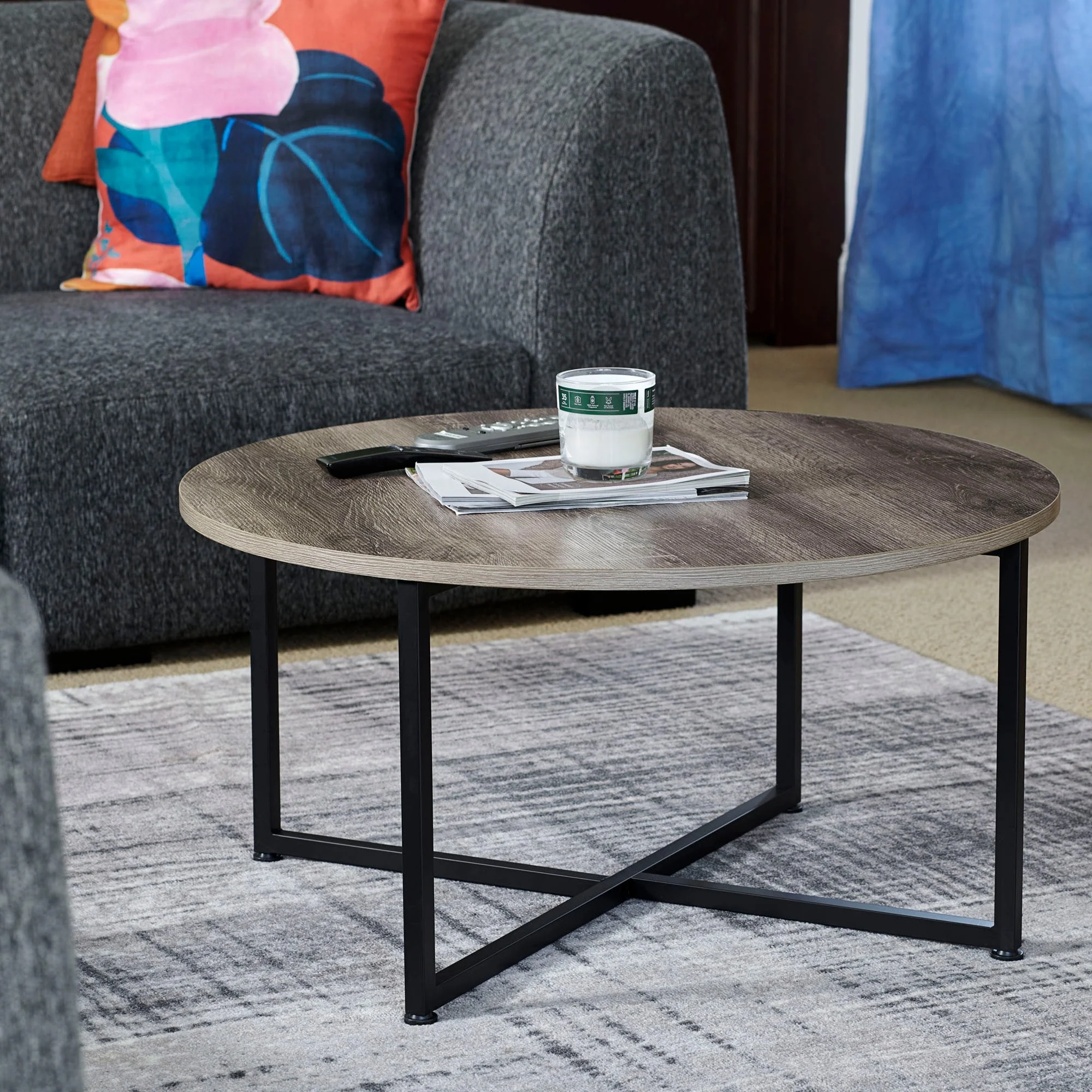 Household Essentials Round Coffee Table - 31.5