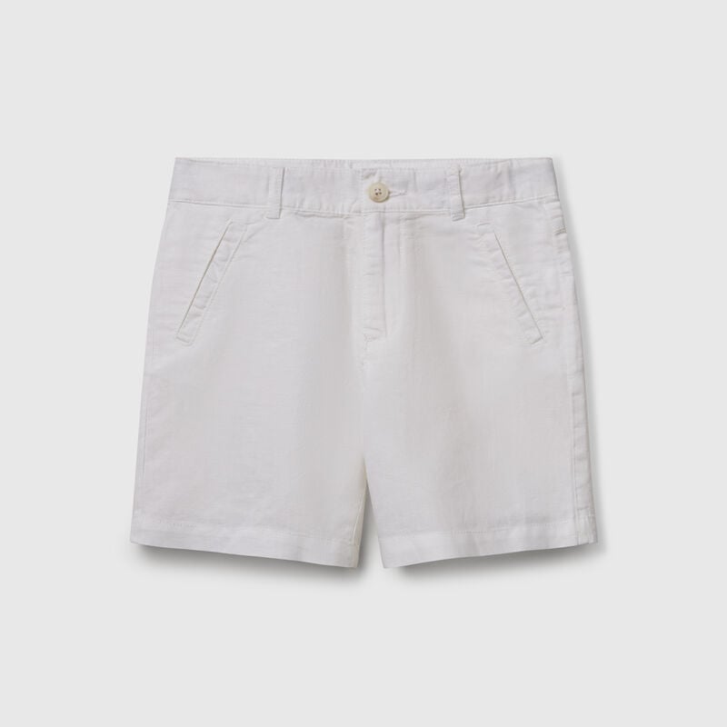 Shorts in linen blend