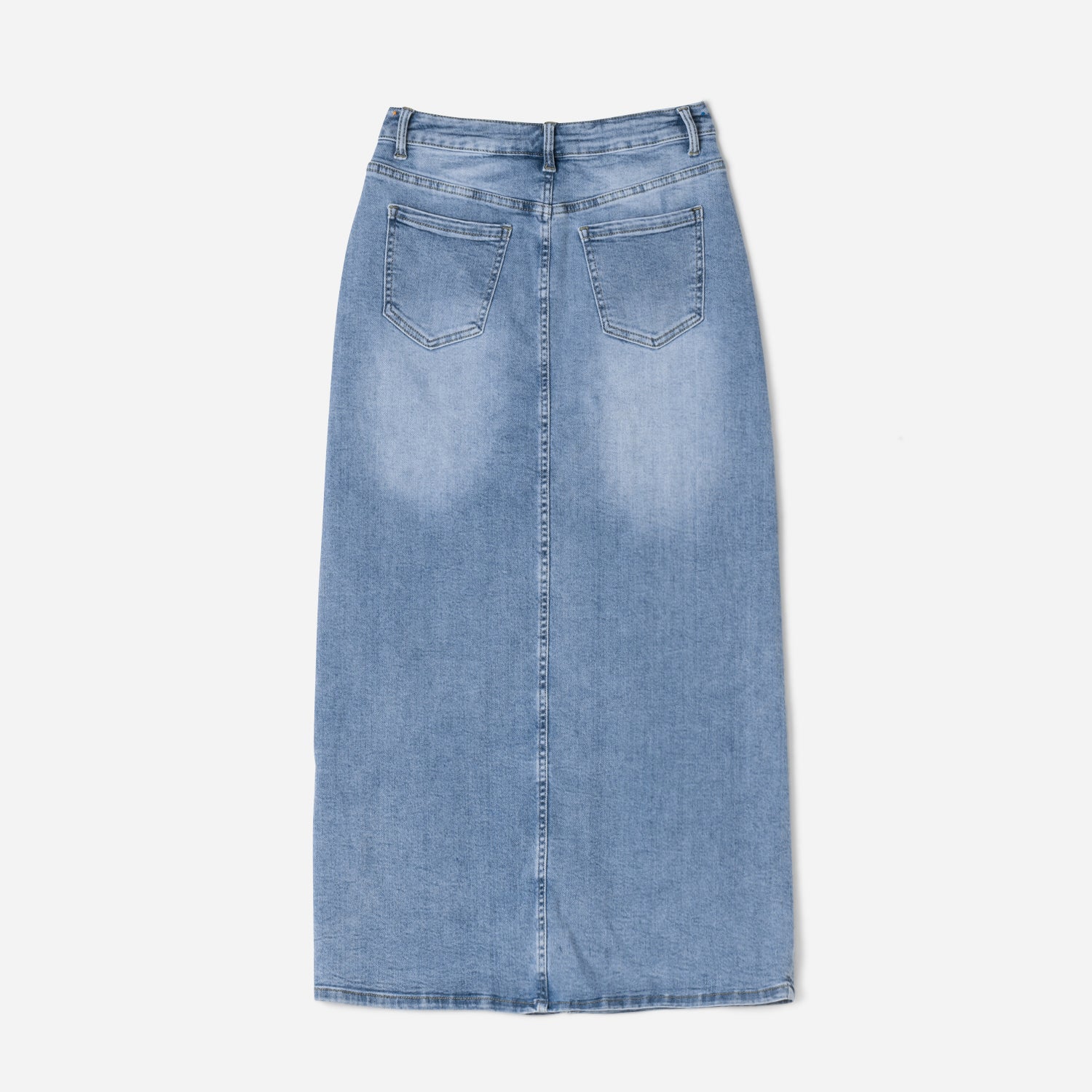 Jupe longue TEXTO en jean bleu