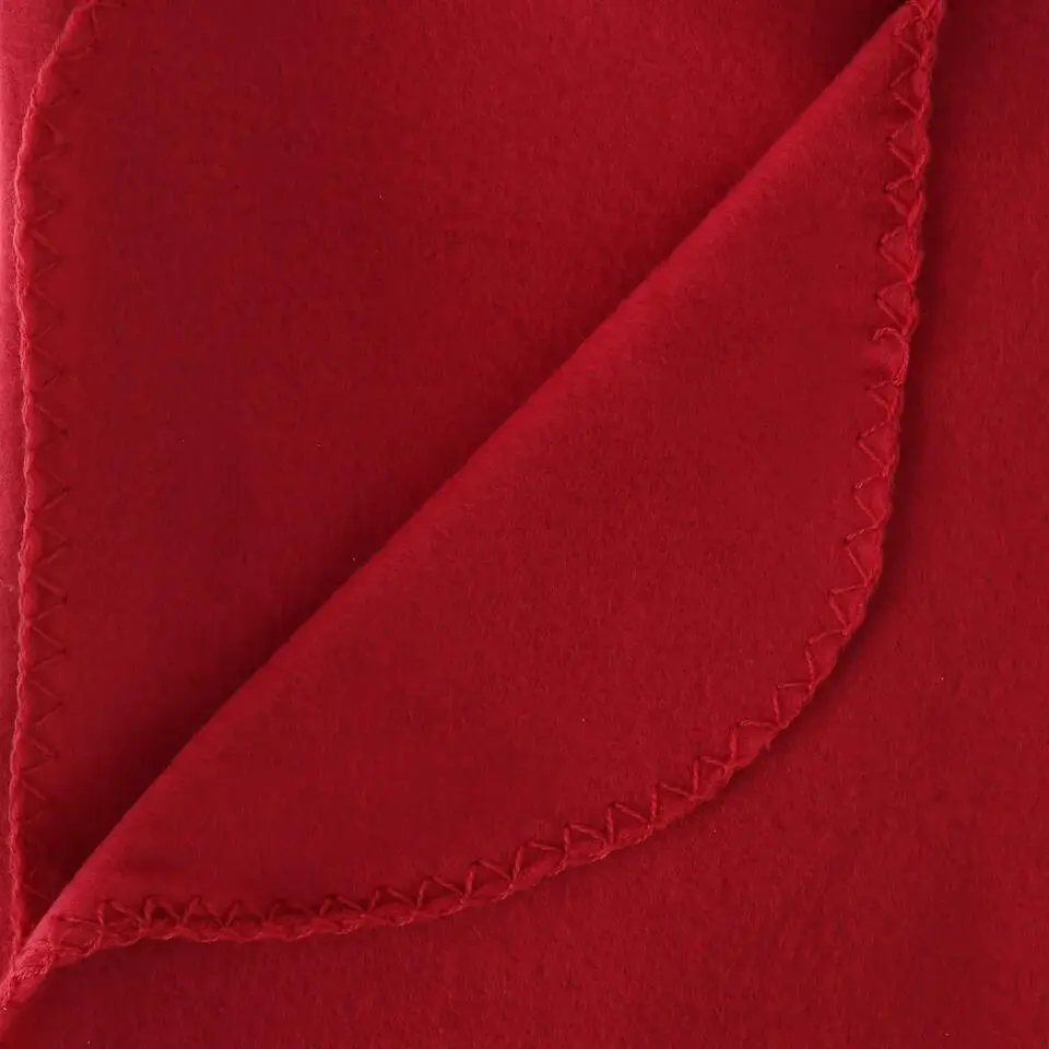 Atmosphera Plaid - rood - polyester - 125 x 150 cm