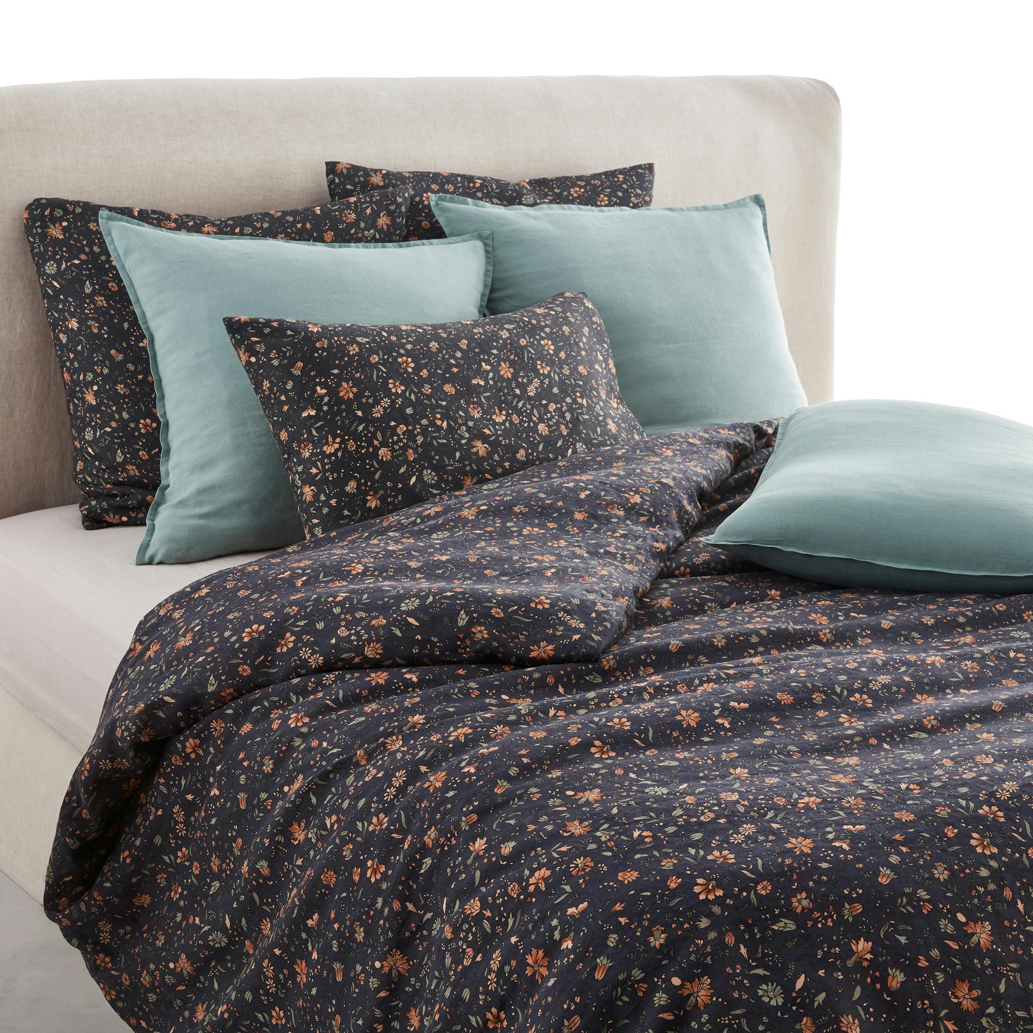Housse de couette imprimée en lin, Bohemian