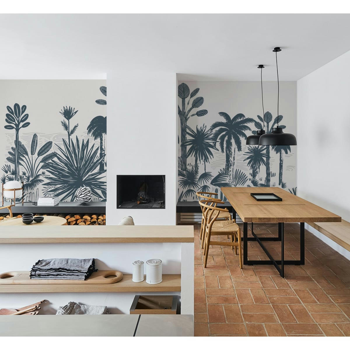 - Papier peint panoramique forêt des tropiques 340 x 250 cm