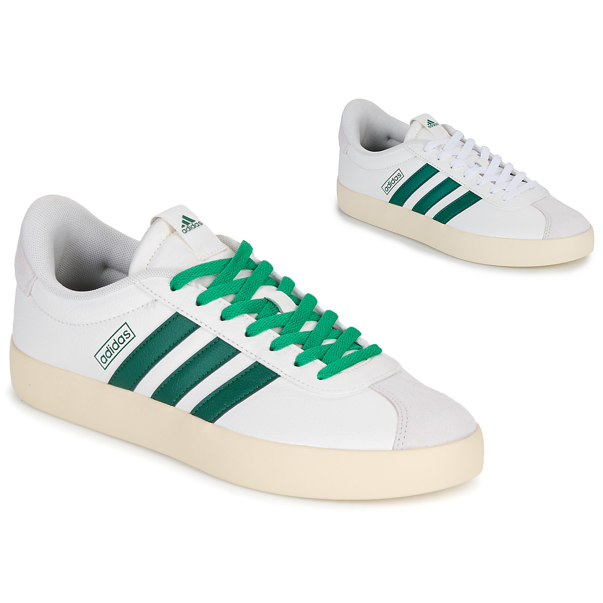 adidas - VL COURT 3.0 - White / Green / Beige