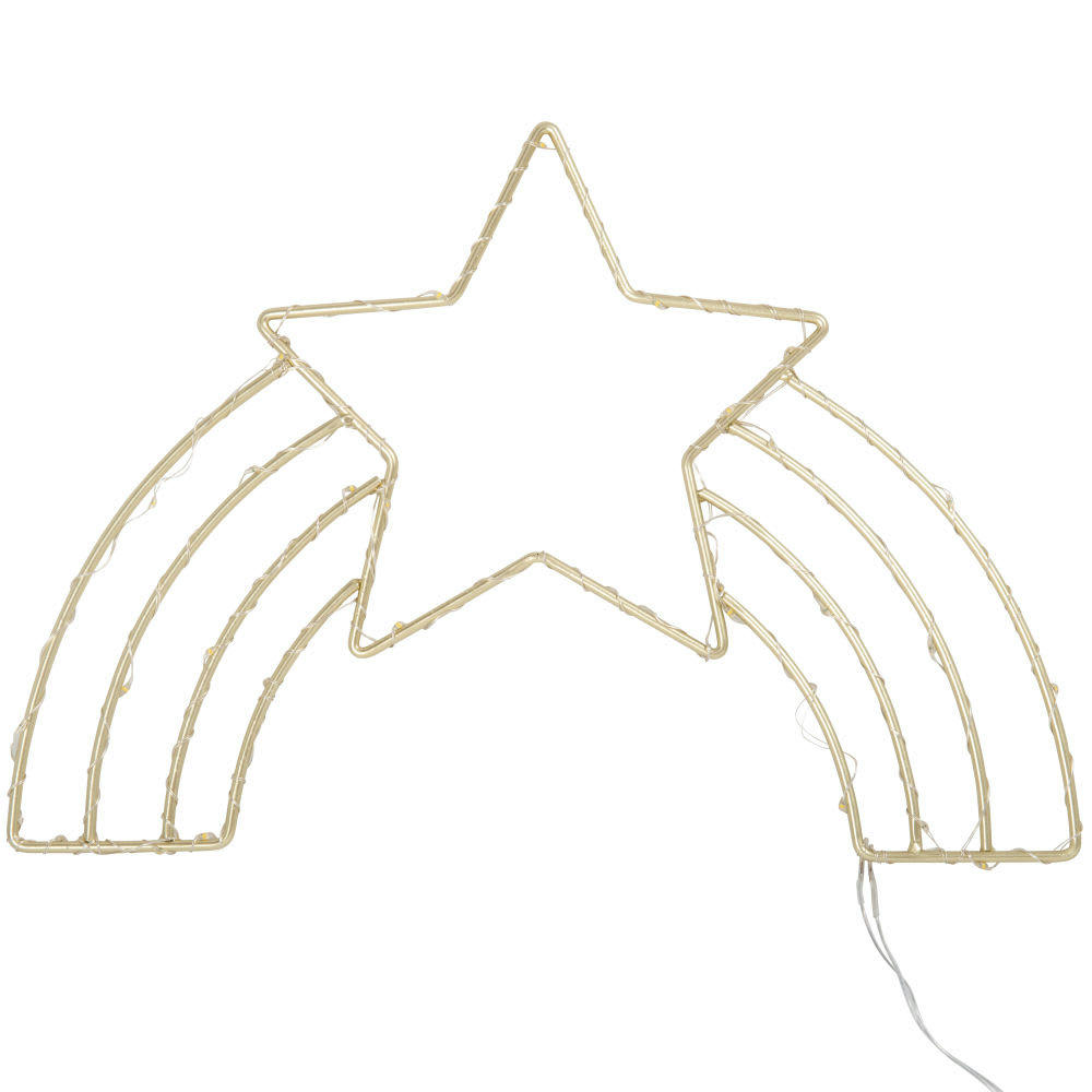 OIA - Déco lumineuse arc-en-ciel en métal doré