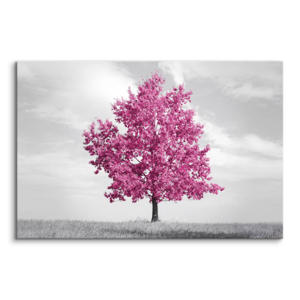 Obraz Abstrakcyjne Różowe Drzewo 30x20cm