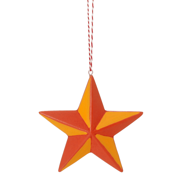 PINGENTE ESTRELA 8 CM COLORFUN XMAS