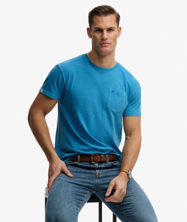 Classic Cotton Linen Pocket T-Shirt