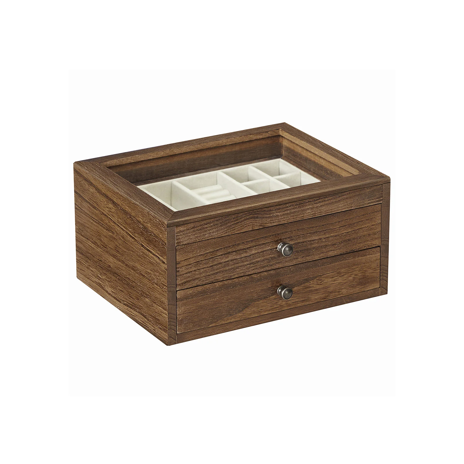 Boîte à bijoux en bois 2 niveaux