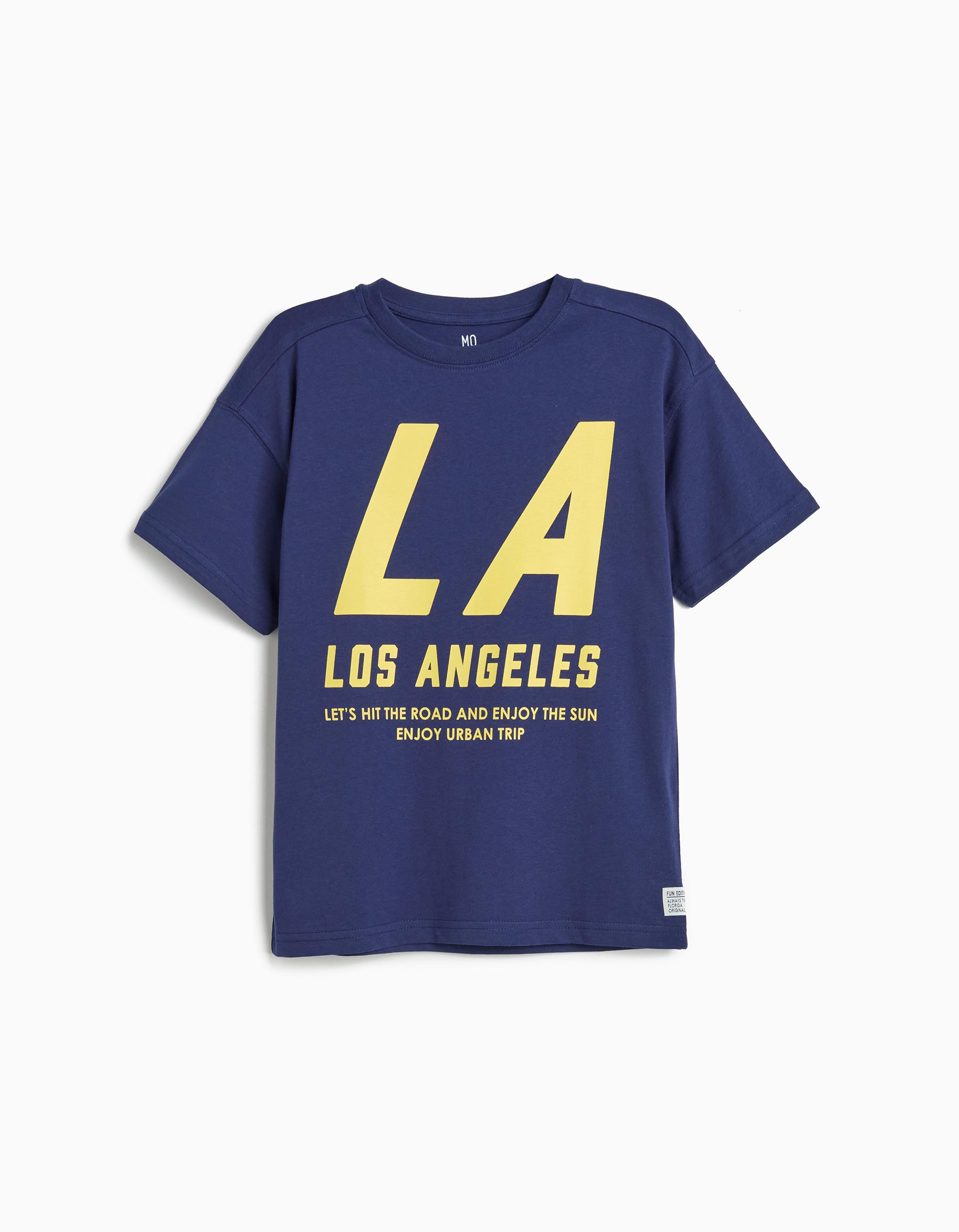 T-shirt Estampada, Menino, Azul Escuro