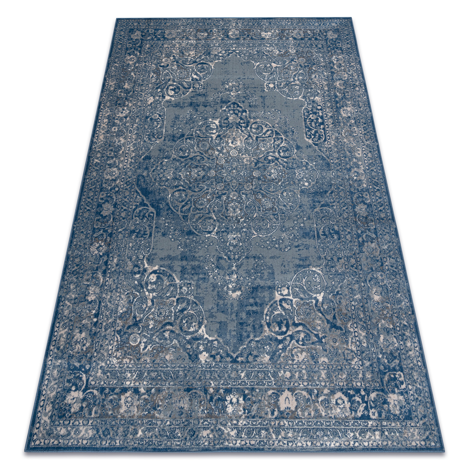 Dywan wełniany NAIN Ornament, ramka, vintage 7599/51611 80x150 cm