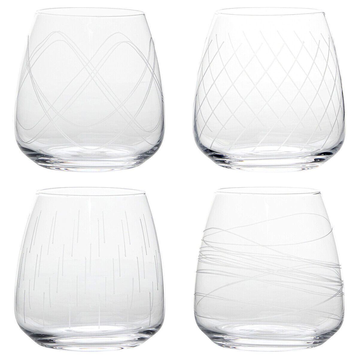 Conjunto de 4 copos de água TALIA