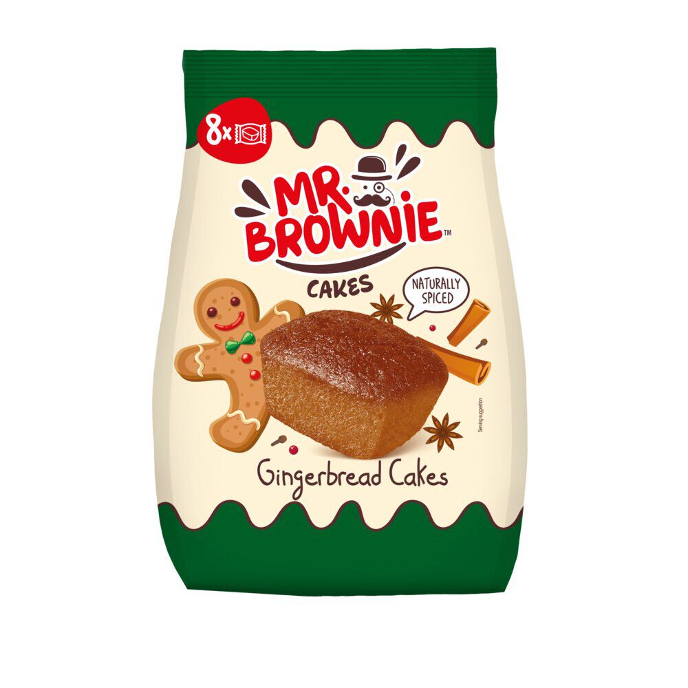 BoÎte gâteaux Mr Brownie pain d'épices 8 sachets individuels 200gr
