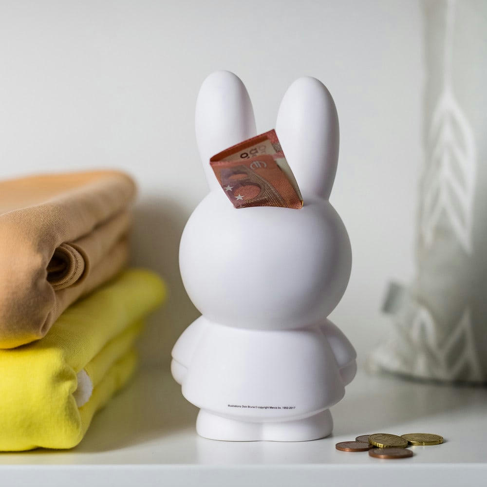 MIFFY - Tirelire miffy uni pvc blanc