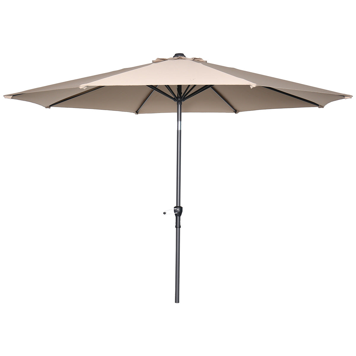 Lotus parasol - Ø300 cm - carbon black - taupe